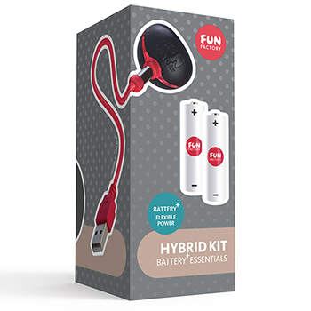 Fun Factory Hybrid Kit - Piles et câble de recharge USB